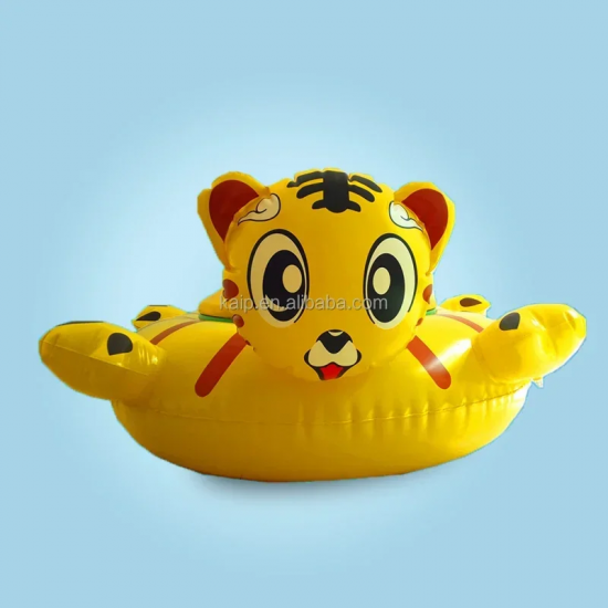 Factory sale Amusement park duck swan plastic water bumper boats, electric boat with LED light inflatable pool hand rowing