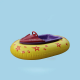 Factory sale Amusement park duck swan plastic water bumper boats, electric boat with LED light inflatable pool hand rowing